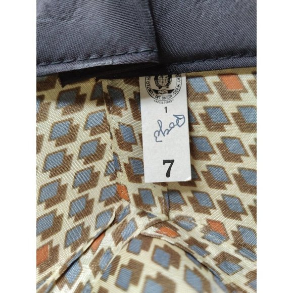 Vintage Men's United Hatters Cap Millinery Union Tweed Fedora Hat Sz 7 Feather - Picture 9 of 9